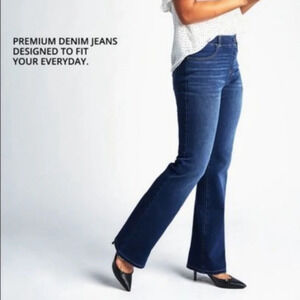 Betabrand yoga  denim Straight-Leg 4 Pockets Medium